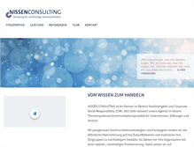 Tablet Screenshot of nissen-consulting.de